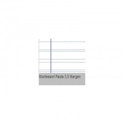 RECAMBIO PAUTA 3.5 MM MONTESSORI 4º 4 TALADROS