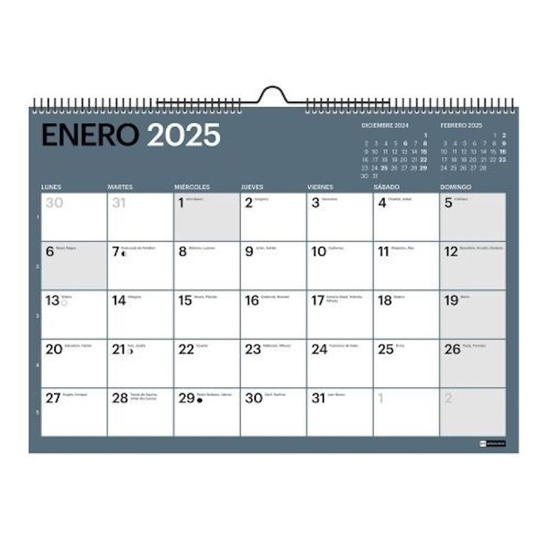 CALENDARIO 18 MESES 24/25 PARED HORIZONTAL 42X30 C