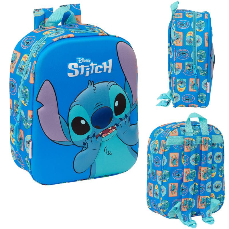 MOCHILA 28CM 3D STITCH