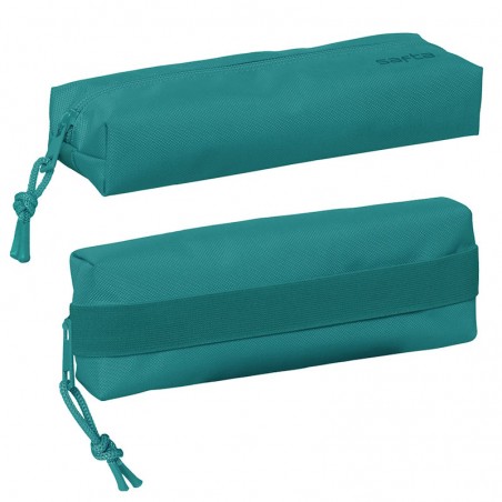 ESTUCHE PORTATODO SIMPLE SAFTA VERDE AGUA