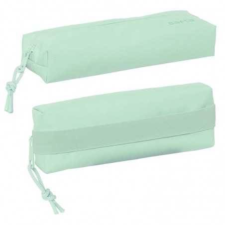 ESTUCHE PORTATODO SIMPLE SAFTA VERDE PASTEL