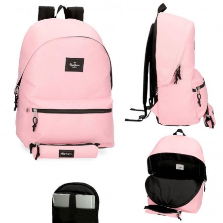 MOCHILA 44CM PEPE JEANS ARIS ROSA