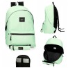 MOCHILA 44CM PEPE JEANS ARIS VERDE CLARO