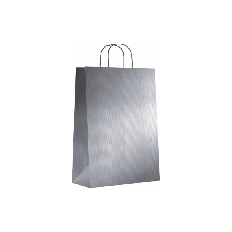 BOLSA PAPEL KRAF 27X37-12 PLATA