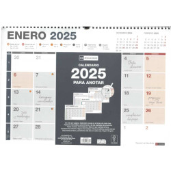 CALENDARIO 2025 PARED HORIZONTAL A3 28260