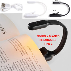 LINTERNA CON CLIP LED RECARGABLE SURTIDO