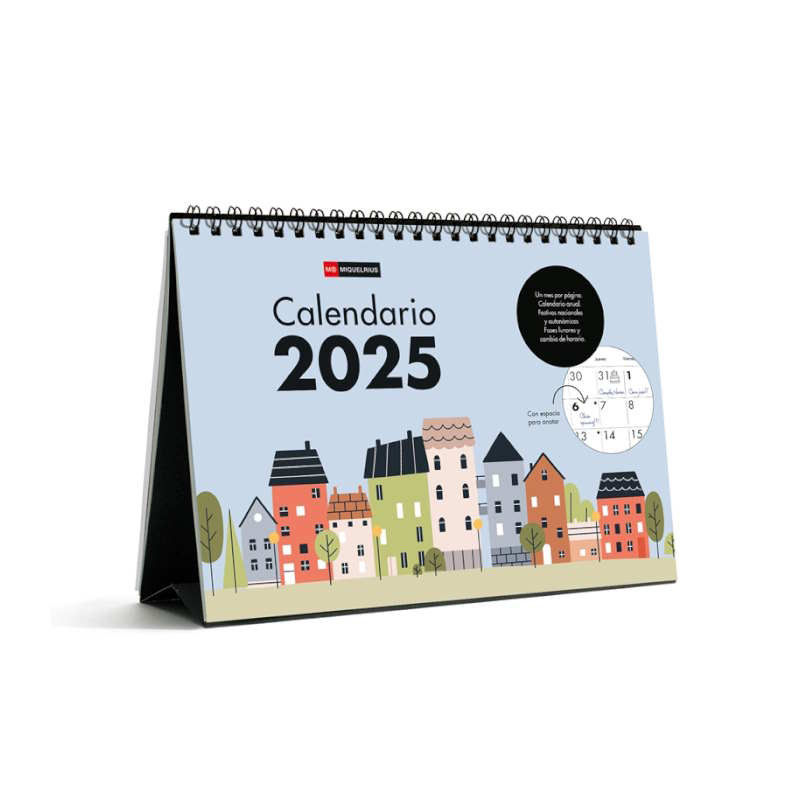 CALENDARIO 2025 SOBREMESA A5 CASAS