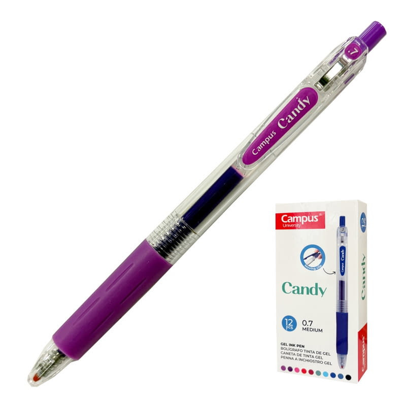 BOLIGRAFO CAMPUS CANDY 0.7 GEL VIOLETA