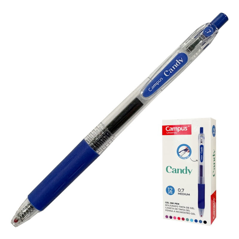 BOLIGRAFO CAMPUS CANDY 0.7 GEL AZUL