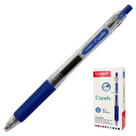 BOLIGRAFO CAMPUS CANDY 0.7 GEL AZUL