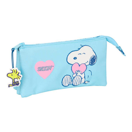ESTUCHE PORTATODO TRIPLE SNOOPY LOVE