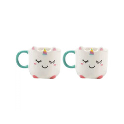 TAZA CERAMICA UNICORNIO PACK 2 