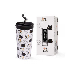 TAZA VASO TERMICO 260ML ACERO CAT