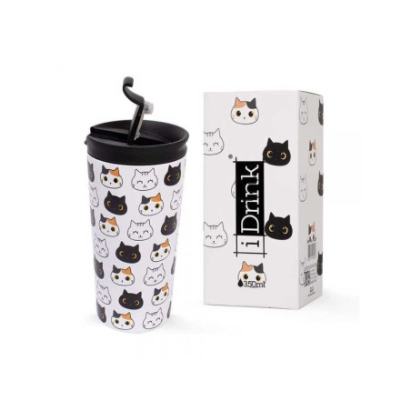 TAZA VASO TERMICO 260ML ACERO CAT