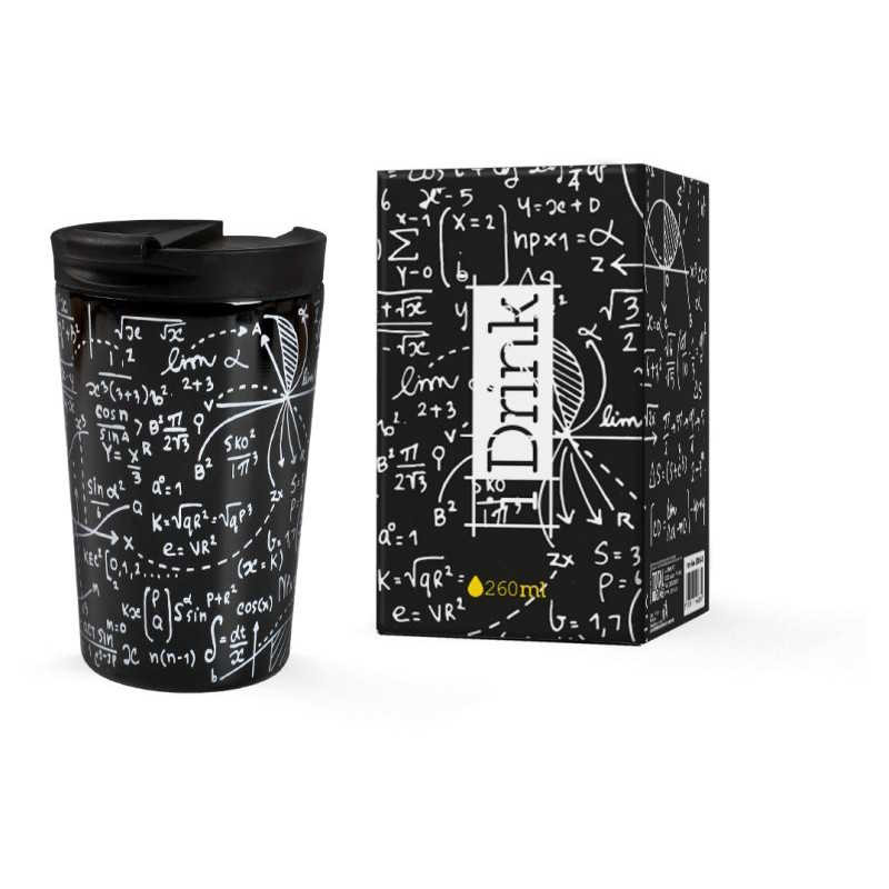 TAZA VASO TERMICO 260ML ACERO MATH