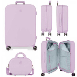 MALETA ENSO 55CM ANNIE LILA RIGIDA